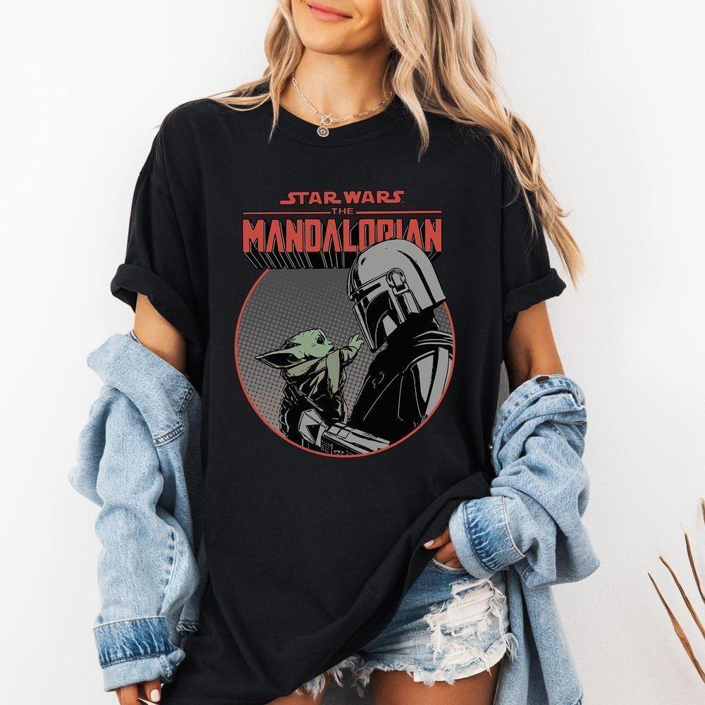 The Mandalorian Mando And The Child Retro Star Wars Vuitino Merch